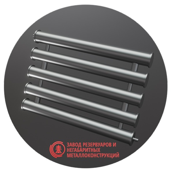 Регистры отопления пятирядные РСП-5x133x4.0-9000 мм